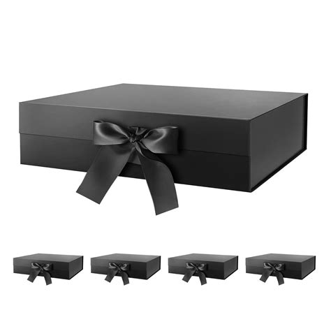 black metal gift boxes|black gift boxes 7x3.